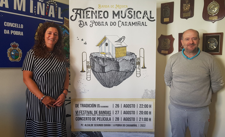 La Banda Ateneo Musical da Pobra será protagonista de la programación cultural en el último fin de semana del mes