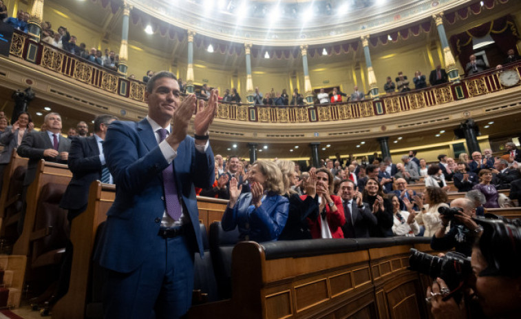 Pedro Sánchez, investido presidente del Gobierno con 179 votos