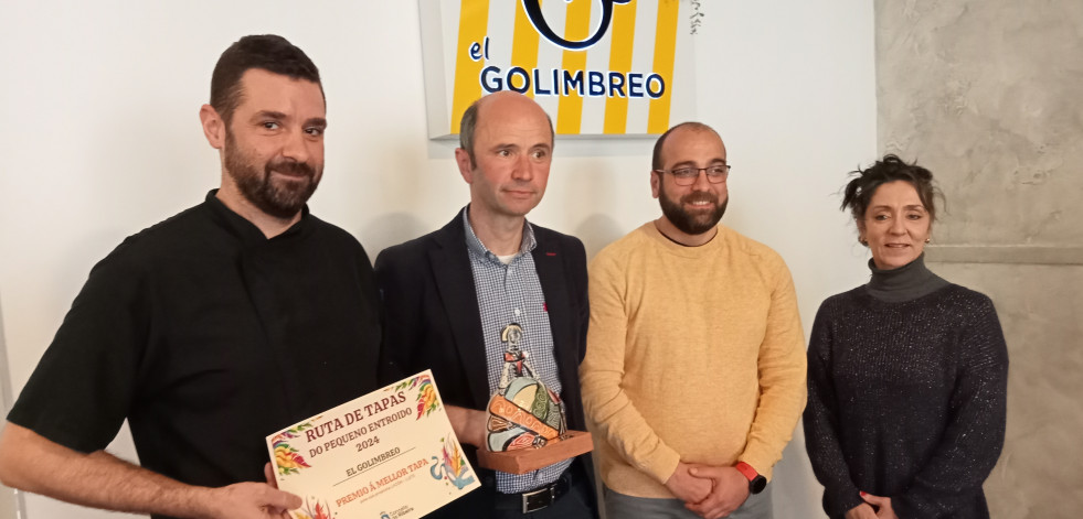 El Golimbreo gana por tercera vez consecutiva el concurso de la Ruta de Tapas del Pequeno Entroido de Ribeira