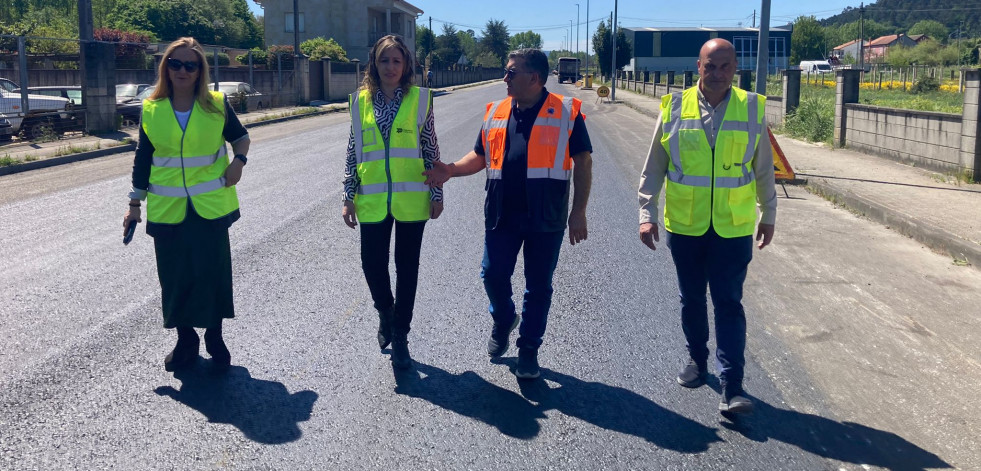 La Diputación invierte cerca de un millón de euros en la mejora de la carretera de Caldas a Vilanoviña