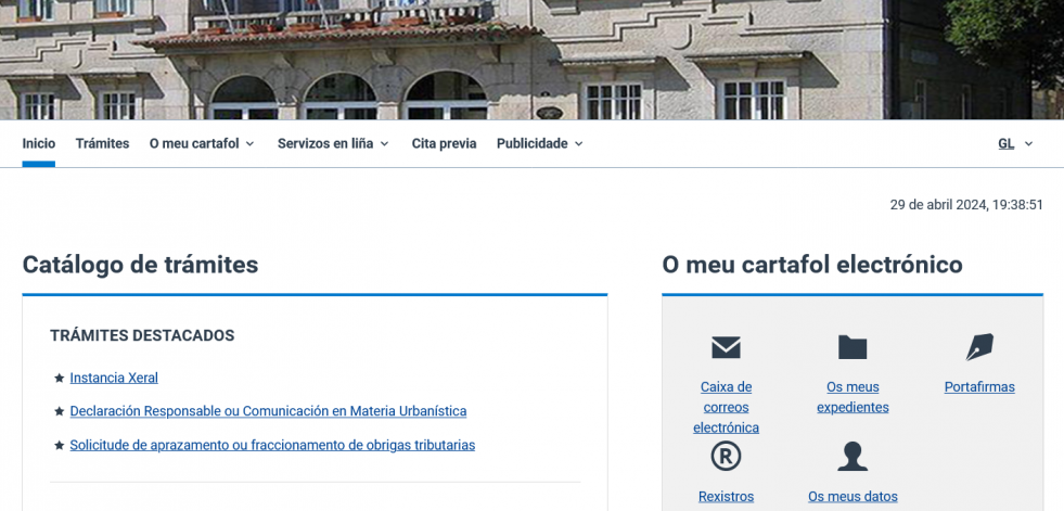 El Concello de O Grove empieza a actualizar los servicios de su web municipal caída desde hace dos meses